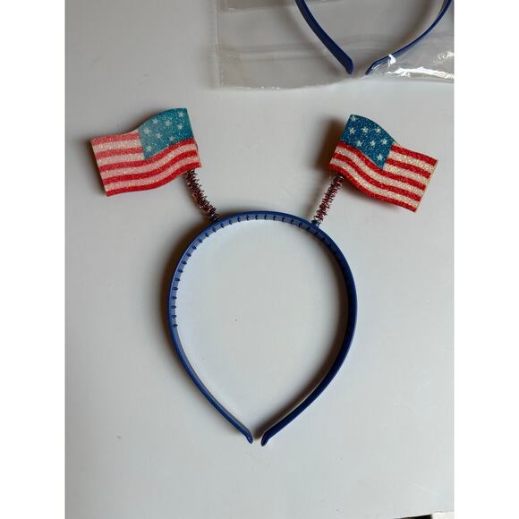 Needzo American Flag Bopper (4) Headbands Red White and Blue USA 4th of July - Picture 3 of 5
